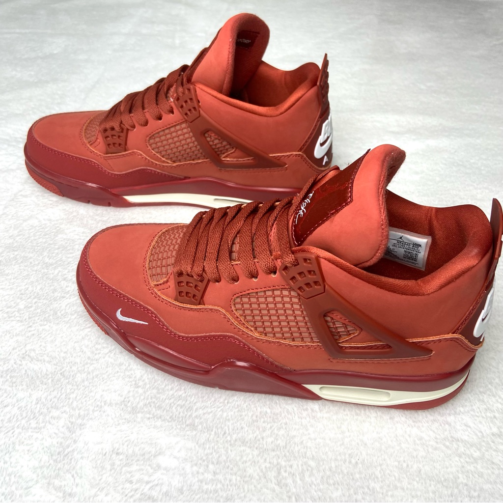 Men's Mid-Top Shoes Sneakers -Jordan 4 Retro Brick By Brick